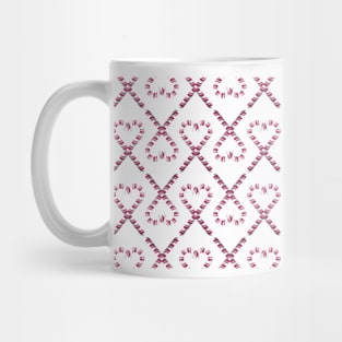 Christmas Candy Cane Pattern Mug